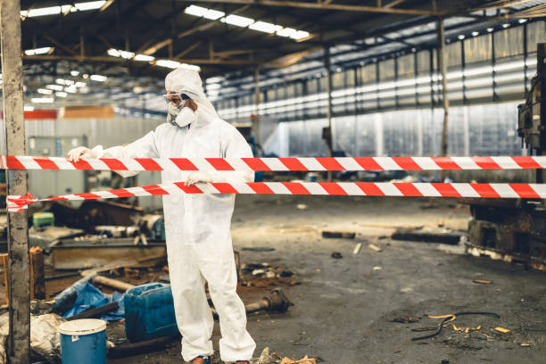 Professional Biohazard technician working in Hamburg, AR